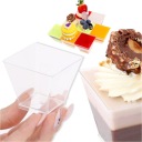 Finger Food dezertné poháre Pyramidové dezertné nádoby 60ml 25ks