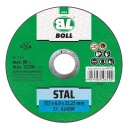 KOTÚČ NA REZANIE Skrutiek na brúsenie - OCEL 125x6,0 x 22,23 mm