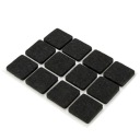 Nábytková plsť štvorcová ČIERNA 20x20 (blister 12ks)