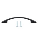 MAT ČIERNA KĽÚČKA NÁBYTKU LOFT MODERNÁ - 96 MM