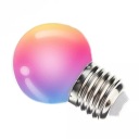 E27 LED guľová žiarovka 1W RGB Farebná dekoratívna