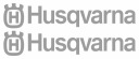 Nálepky HUSQVARNA 30cm 2ks STRIEBORNÉ