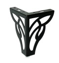 Nábytková noha KVET 13 cm, moderná, čierna