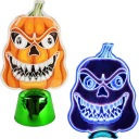 LED HALLOWEEN OZDOBA TEKVICOVÁ SVIETIACA FÓRKA DEKORATÍVNA DEKORACIA OZDOBA