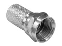 F 75Ohm skrutkovacia zástrčka antény 6,8/20mm 10 ks