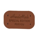 Etiketa HAND MADE FOR YOU camel 2398