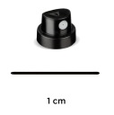 ČIERNO-BIELA ​​TRYSKA 1 cm NÁSTREK NA STRIEKANIE