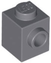 LEGO 1X1 S POTRUBÍM TMAVO SIVÁ Č. 87087 PRE 2 KS