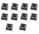Mikrospínač 9,5mm Tlačidlo prepínača 6x6x9,5mm 10ks.