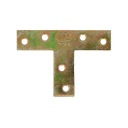 Plochý konektor typu T 70x50x16mm žltý pozink
