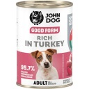 John Dog Good Form Mokré krmivo pre psov bohaté na morku 400 g
