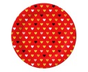Papierové taniere XOXO Collection (červené), 18 cm/ 6 ks.