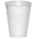 PLASTOVÉ POHÁRKY 100 ks, BIELE 200 ML