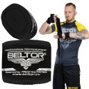 BELTOR ELASTICKÉ BOXERSKÉ OBALY 3 M ČIERNE BANDÁŽE Tréningové PÁSKY