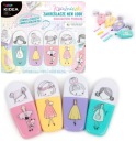 Princess New look zvýrazňovače 4 farby Kidea PASTEL