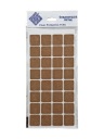 Plstené podložky na stoličky 2,5x2,5cm 32 ks