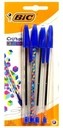 BIC modré Cristal guľôčkové pero, 4 kusy