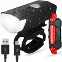 2x BIKE SVETLO PREDNÉ ZADNÉ LED USB SET
