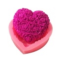 Silikónová forma na mydlá Rose Heart Mydlarnia MF-441