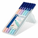 Popisovače Staedtler 6 Triplus 1 mm. Pastel v puzdre