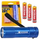 LED MINI VRECKOVÁ HLINÍKOVÁ BATERKA MALÁ MODRÁ + 3x AAA BATÉRIE