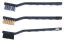 3 x DRÚTENÁ KEFA - NYLON + OCEL + MOSADZ SADA 3 ks