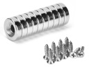 NEODYMIOVÝ MAGNET S OTVOROM NA SKRUTKU 10X3 10 KS