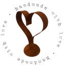 Srdiečko na podstavci ZÁHRADNÝ KVETINÁČ dekorácia dekorácia šperk VALENTÍN