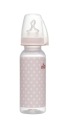 NIP Štandardná fľaša 250 ml, dievča, 0-6m, M silikónový cumlík