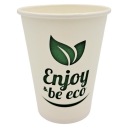 Enjoy Be Eco papierový pohár 300ml 50ks oslobodený od poplatku za SUP