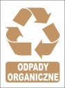 Recyklačná nálepka BIO ODPAD 15x20 cm