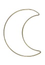 Kovový lapač snov GOLD MOON makramé 13 cm