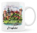 Krakovský hrnček. Hrad Wawel na pohári.