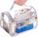 Priehľadný PVC organizér kozmetických tašiek na kufor, cestovnú tašku, Kuferek