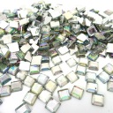 Štvorcové kamienky voľné kamienky dúhové 5 mm 1000