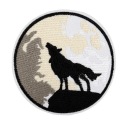 IRON-ON Thermo Patch Wolf on the Hill