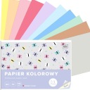 PASTELOVÝ FAREBNÝ PAPIER, A4, 10 listov, 115G, INTERPRINT