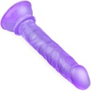 Tenký penisový dildo s prísavkou, pre konečník a vagínu