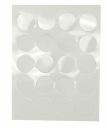 Čiapočka samolepiaca 20mm biely lesk F504 28x