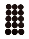 Samolepiace plstené podložky hnedé ⌀28mm 15 ks