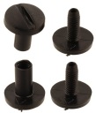 Plastové nity DIY skrutka 10mm Čierna 10ks
