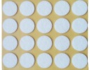 PLSTENÉ PODLOŽKY na stoličky, nábytok, stoly, BIELA, samolepiaca fi 20mm plsť