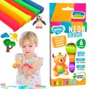 Plastelína Play Dough 6 farieb Neónová kreatívna súprava na tvorbu modelov