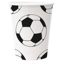 FUTBALOVÝ PAPIEROVÝ POHÁR 250 ML 8 KS FUTBAL ŠPORT