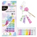 AKRYLOVÉ FARBY PASTELOVÁ TUBA 12ml 12 FARIEB KIDEA