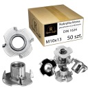 CENTROVÁ MATICA M10x13 KLAPKA DIN 1624 POZINKOVANÁ 50KS