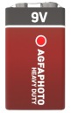 Agfa Batéria 9V 6F22 R9 Super Heavy Zinc Zinc-Carbon