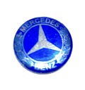 NÁLEPKA NA KĽÚČ A INÝ ZNAK MERCEDES MODRÁ 14mm