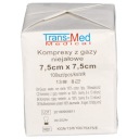 Trans-Med nesterilné gázové obklady 7,5 cm x 7,5 cm 100 kusov