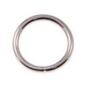 KOVOVÝ Prsteň 20 mm STRIEBORNÝ